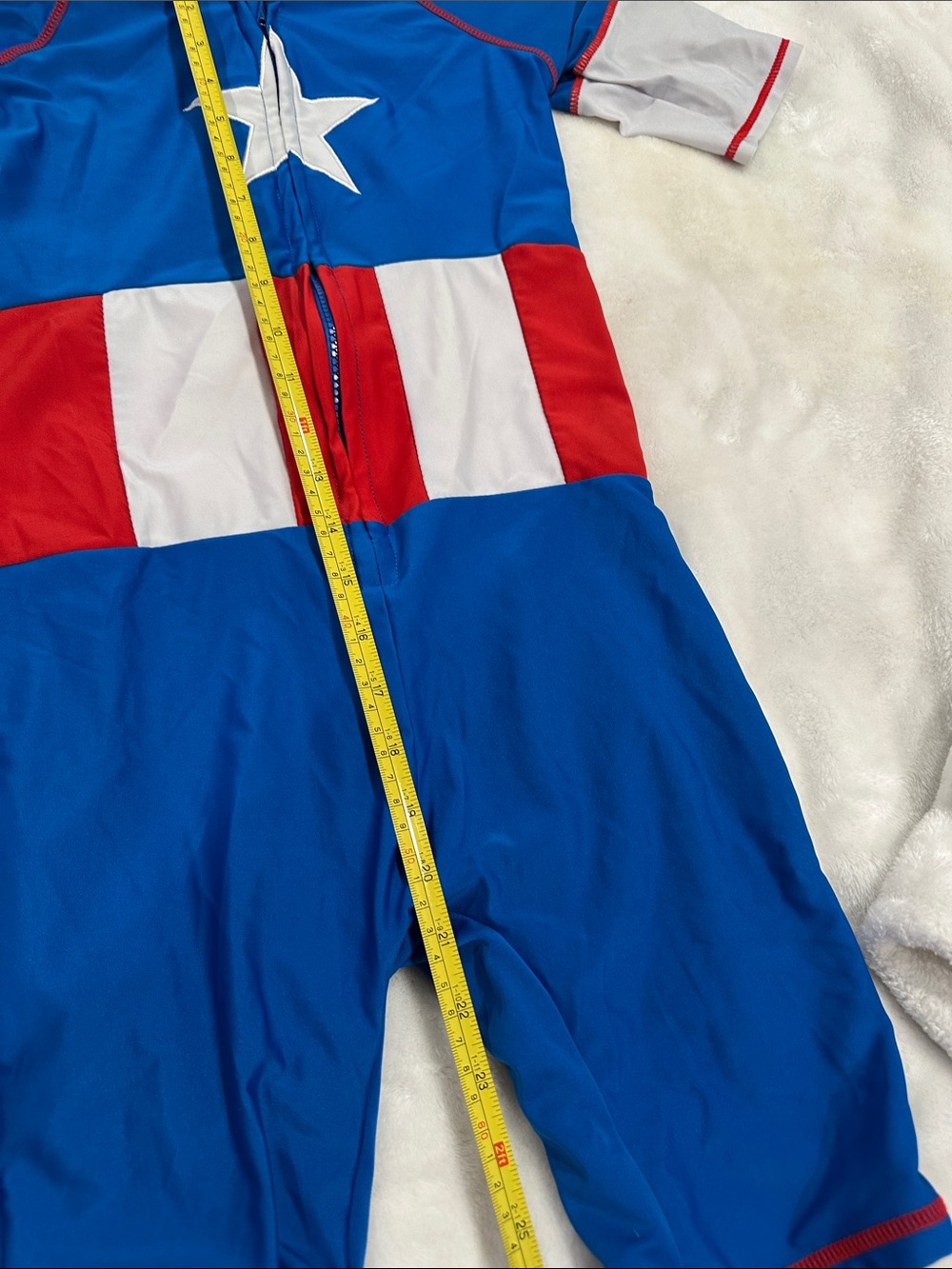 Disney Kids Blue & Red Captain Star Costume Hoodie Romper - Picture 9 of 9